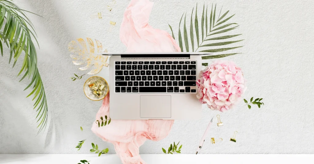 A visual representation of AI in content creation 2025 showing a futuristic workspace with a blogger using AI tools. Digital screens display blog drafts and marketing analytics, highlighting the impact of AI on blogging, the benefits of AI in digital marketing, and the evolving future of AI-generated content.